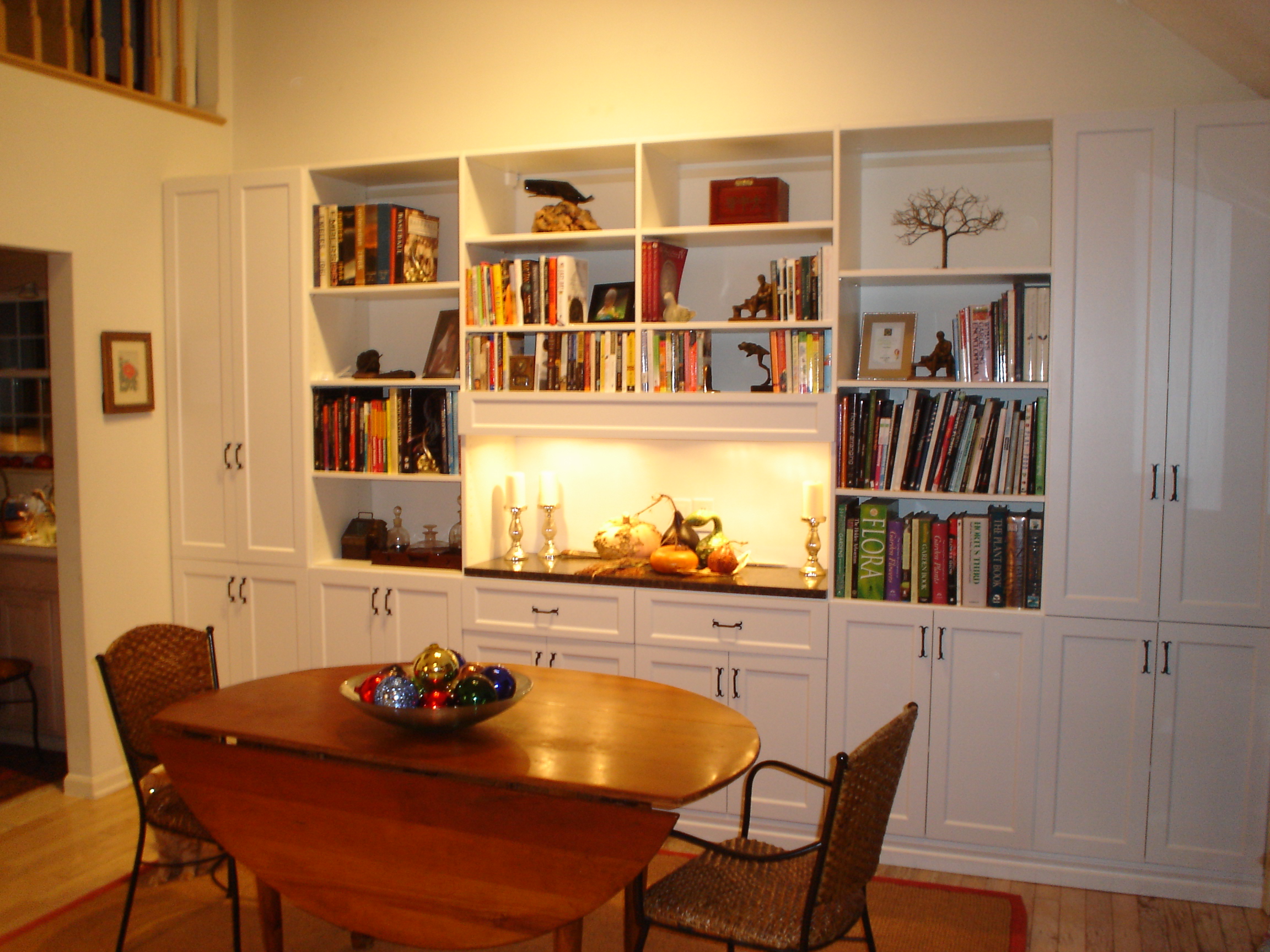 Custom shelves and pantry unit designed and built by Store with Style