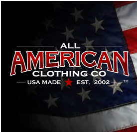 Each and every item at All American Clothing Co. carries the made in USA label as they passionately support American jobs.