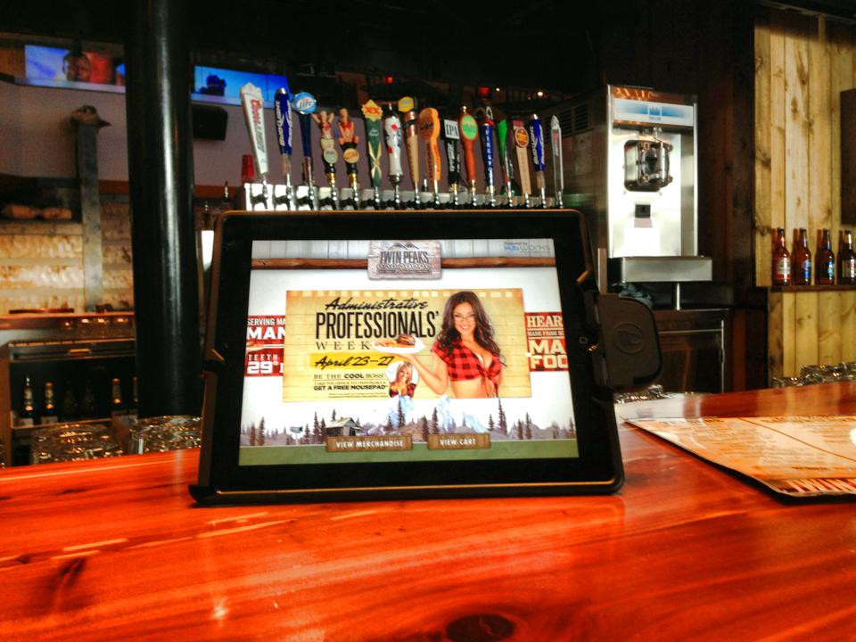 Twin Peaks launches first iPad ordering system in their Las Vegas restaurant.