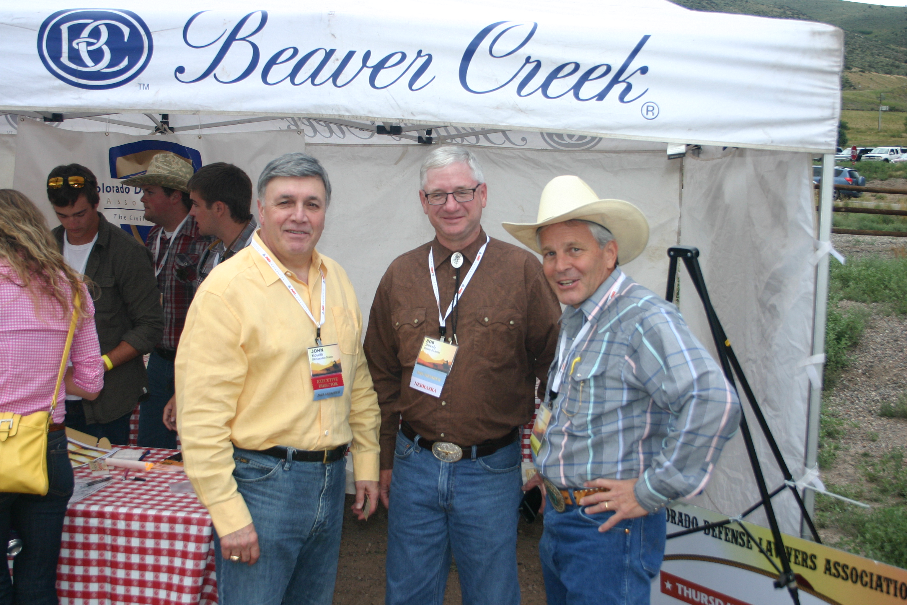 John Kouris, Bob Shively and Rob Jones welcome 300 defense lawyer rodeo fans