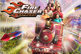 Modeled after East Tennessee's volunteer firefighters, the new FireChaser roller coaster at Dollywood in Pigeon Forge, TN, will be the first dual-launch family-style coaster.