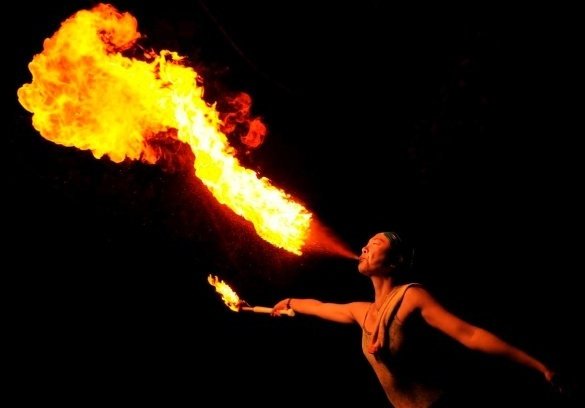 Fire Troupe will be performing in Cirque Devou Deux