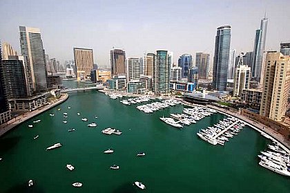 The luxury Dubai Marina