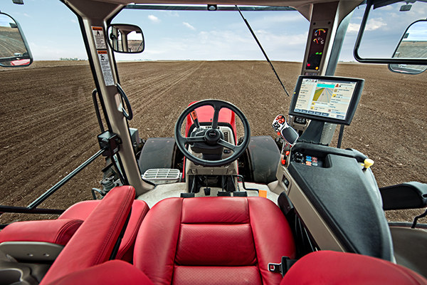 Known for quiet, spacious, comfortable cabs, Case IH kicked it up a notch with the new Magnum lineup. New options include a new ventilated seat with an extendable/retractable lower seat cushion, and w