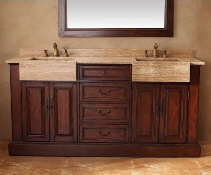 James Martin Solid Wood 72" Double vanity with a Countertop 206-001-5525