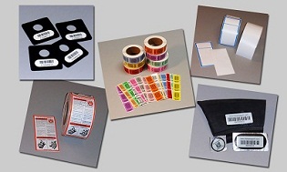 ADID barcodes and labels collage