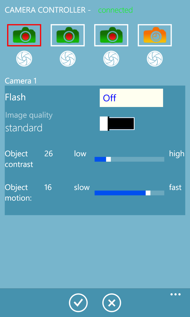 Windows Phone Controller - Advanced Settings