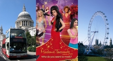 Madame Tussauds, London Eye & Original London Tour all in one package!