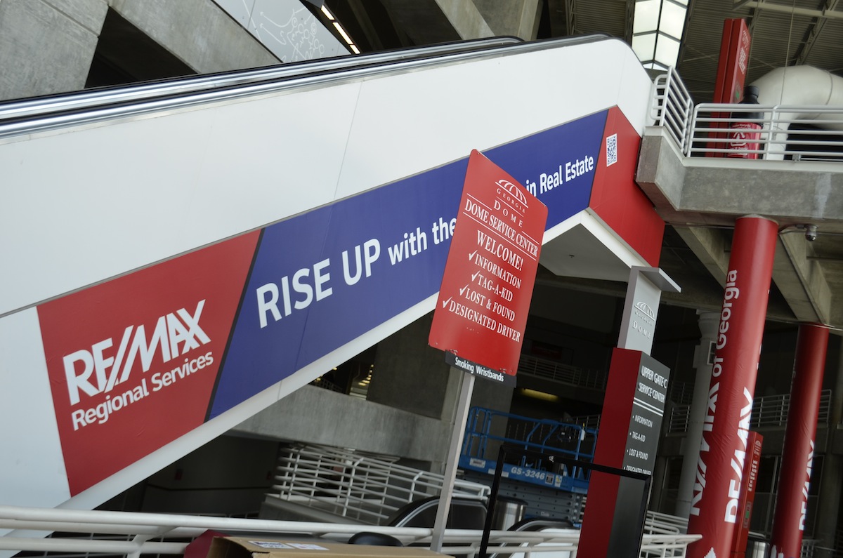 Rise up: RE/MAX signage at the Georgia Dome