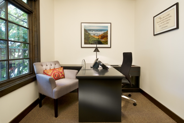 Scientology auditing (spiritual counseling) is delivered in several auditing rooms, each of which provides a quiet, distraction-free environment necessary to achieve spiritual enlightenment.