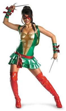 The sassy, female version of Teenage Mutant Ninja Turtle’s Raphael at BuyCostumes.com, offered for $29.99 on Orange Tuesday, down from the regular price of $49.99.