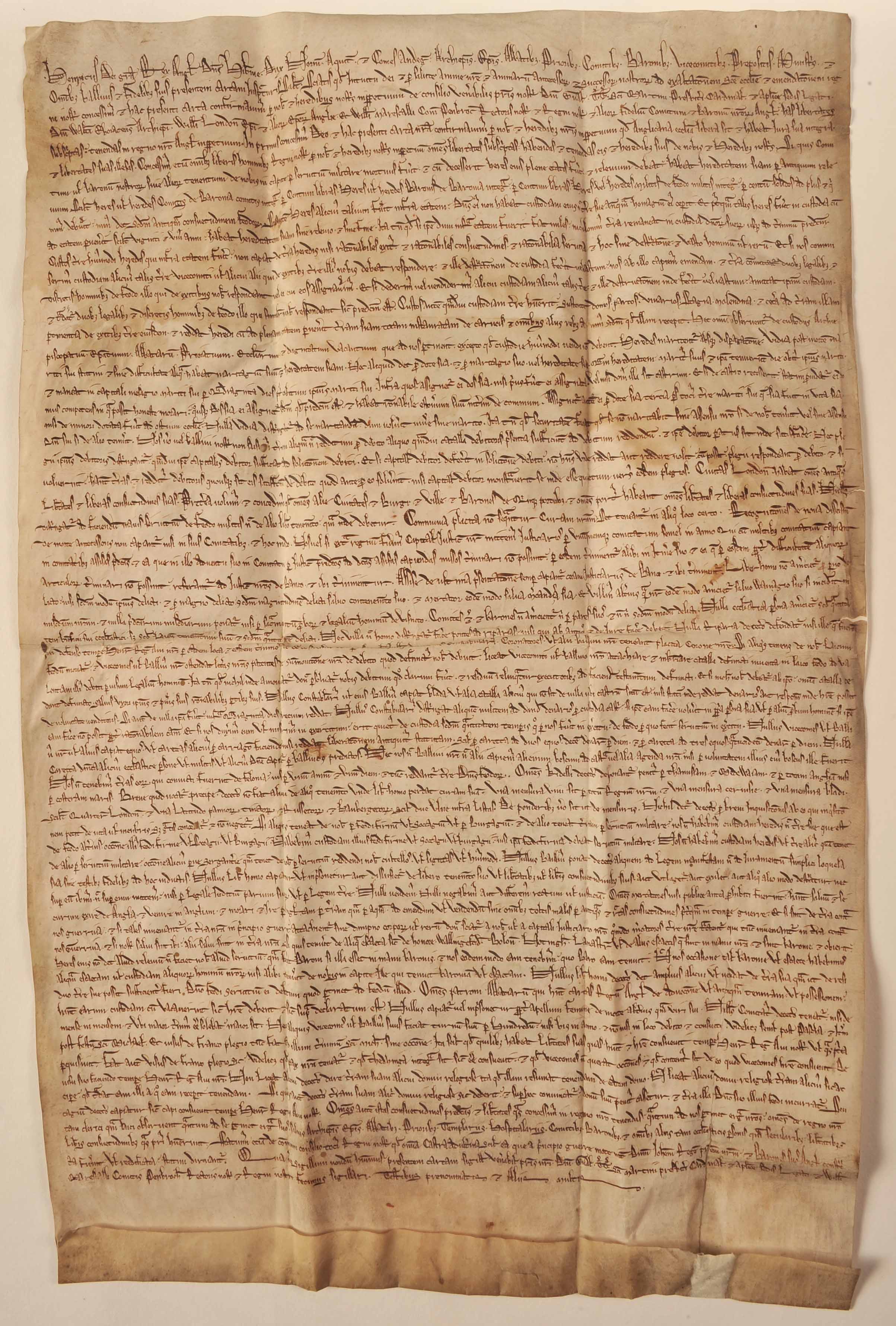 Original Magna Carta and Only Known Copy of King’s Writ United for ...