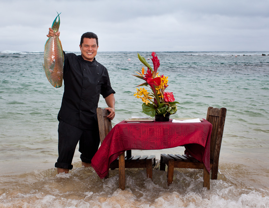 Chef Conrad Aquino serves it up fresh from sea to table