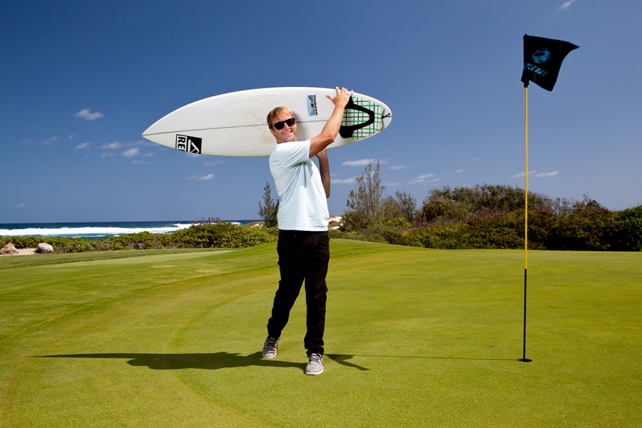 Turtle Bay Resort Golf Guide, Ross Williams, perfecting his swing