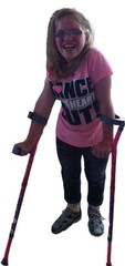 Sydney Fitzpatrick on Customizedcrutches.com Crutches