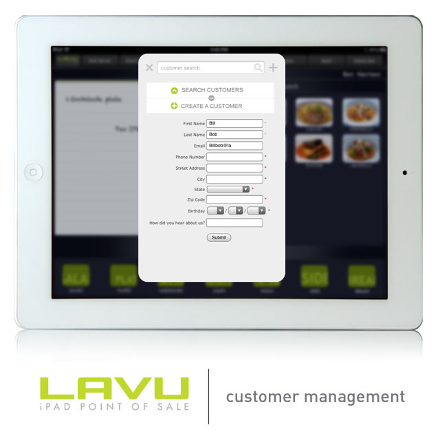 Customer Management with Lavu Restaurant POS for iPad