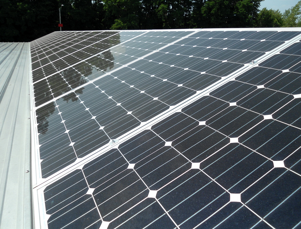 The Solarworld 265 Watt PV panels convert DC current gathered to AC at the panel. The panels are Made in the USA.