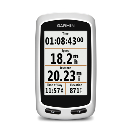 Garmin Edge Touring Has Both Navigation and Detailed Metric Screens