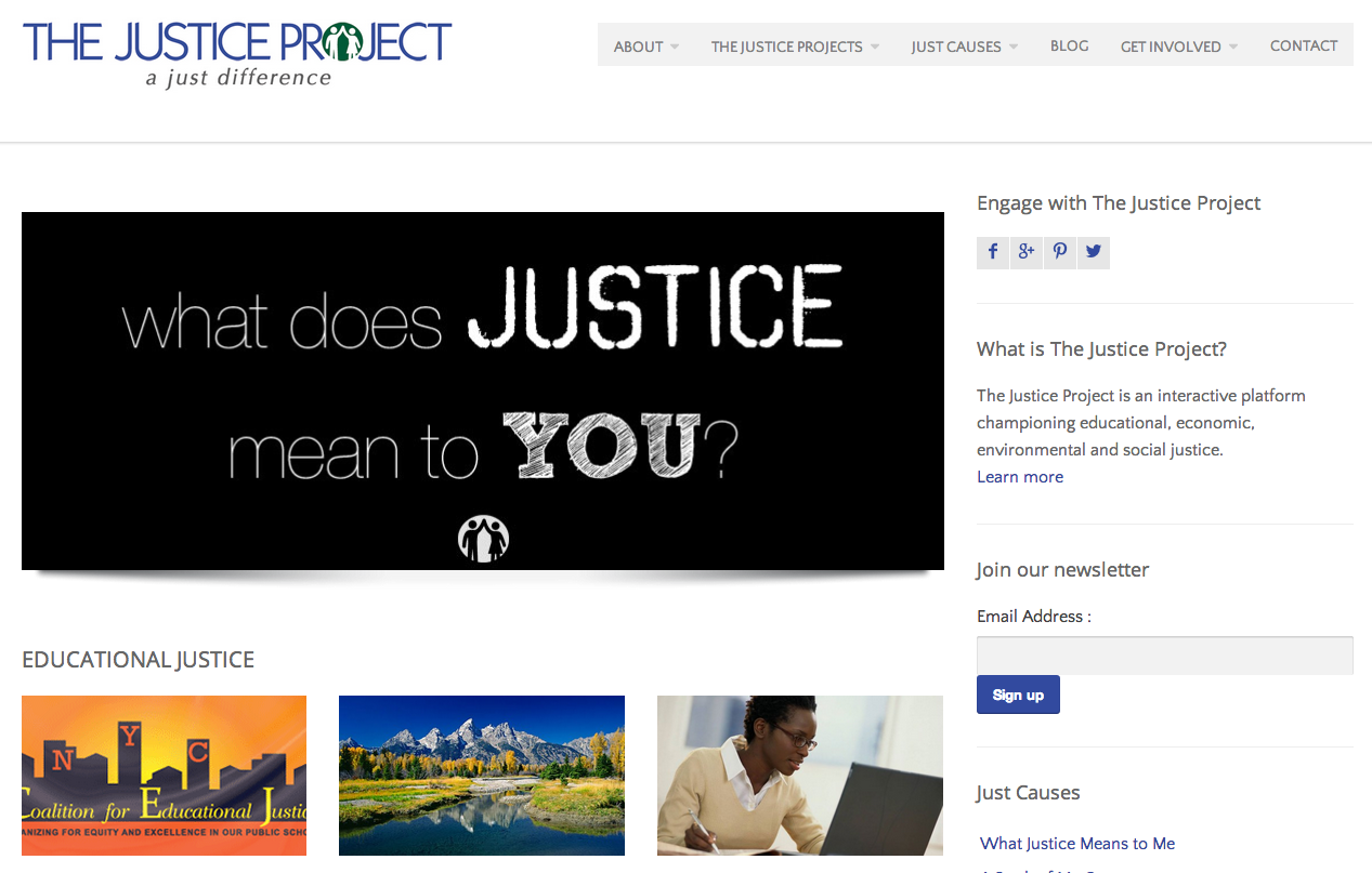 The Justice Project Website