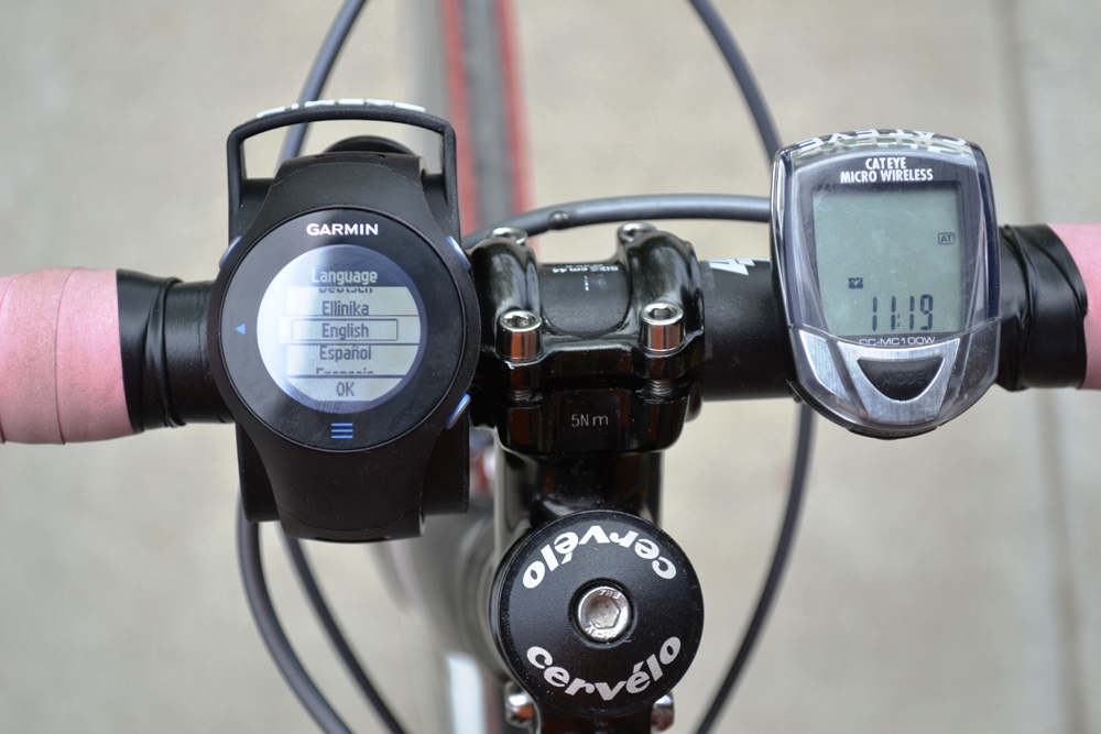 Place Garmin 610 In A Garmin Bike Mount and Go Ride with Heart Rate, Pace, Distance and Cadence