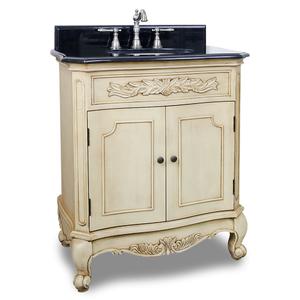 Hardware Resources 30.5" Traditional Buttercream French legs Vanity VAN061-T