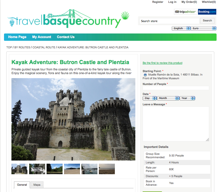 Screenshot Travel Basque Country