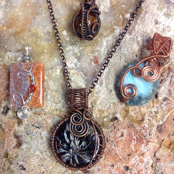Wire Wrap Necklace - Artist, Erin Coughlin