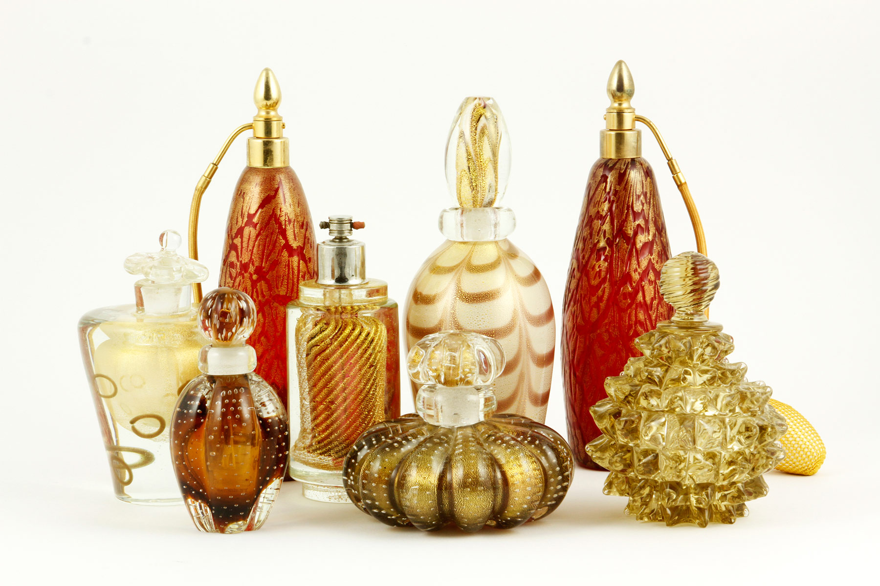 Selection of Murano Glass Bottles from the Robert Loy Collection