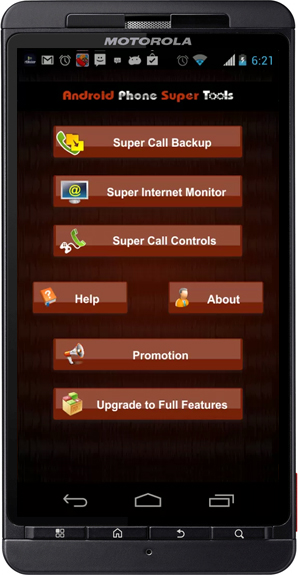 Android Phone Super Tools  Screen