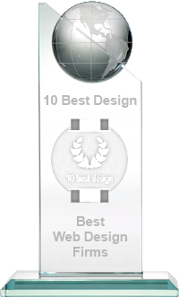 10 Best Web Design Firms Trophy