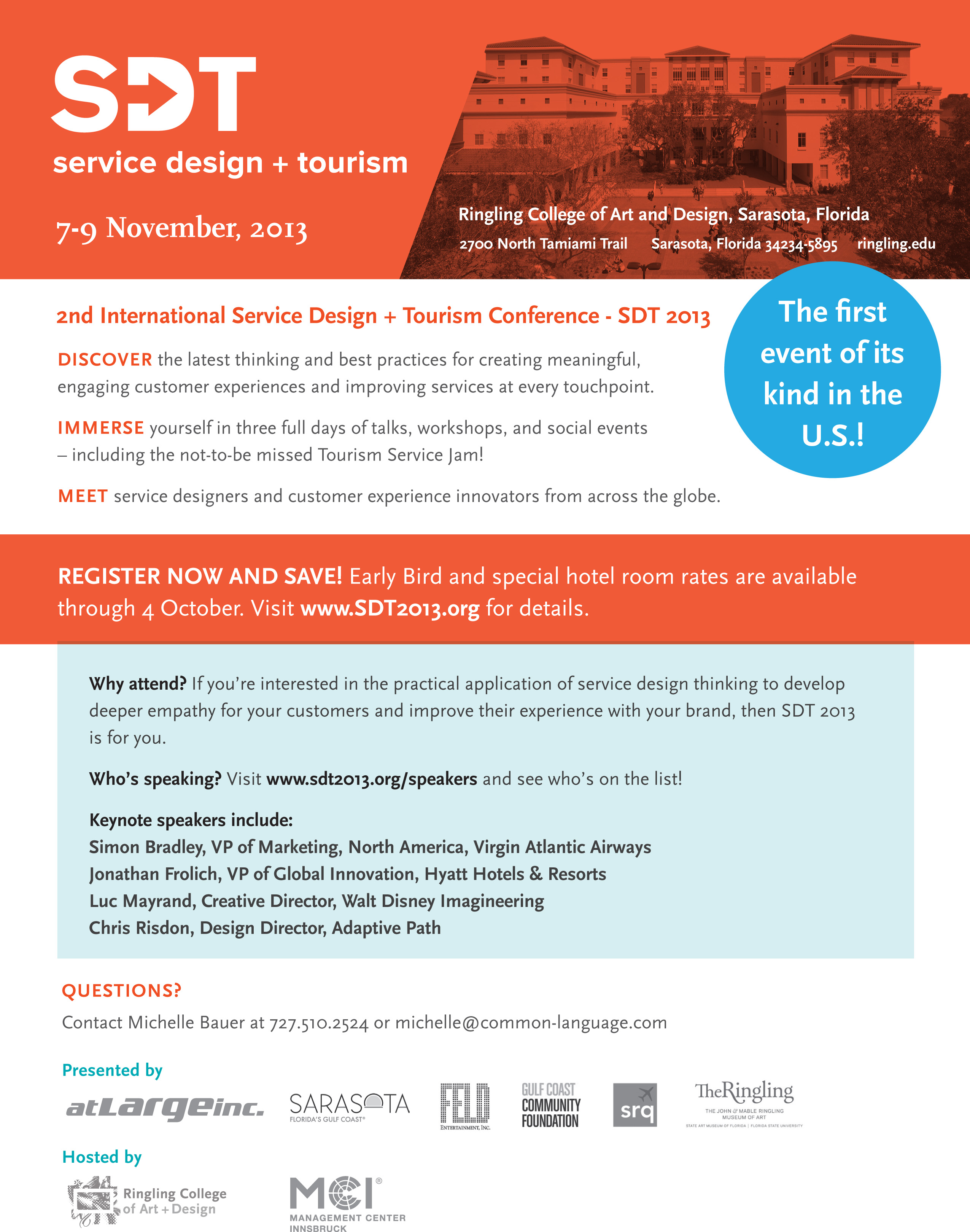 Service Design + Tourism Conference  Flyer