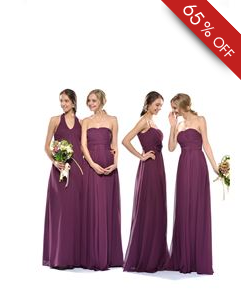 Fashionable Crystal Sheath/Column Halter Floor-Length Bridesmaid Dress at Tidebuy