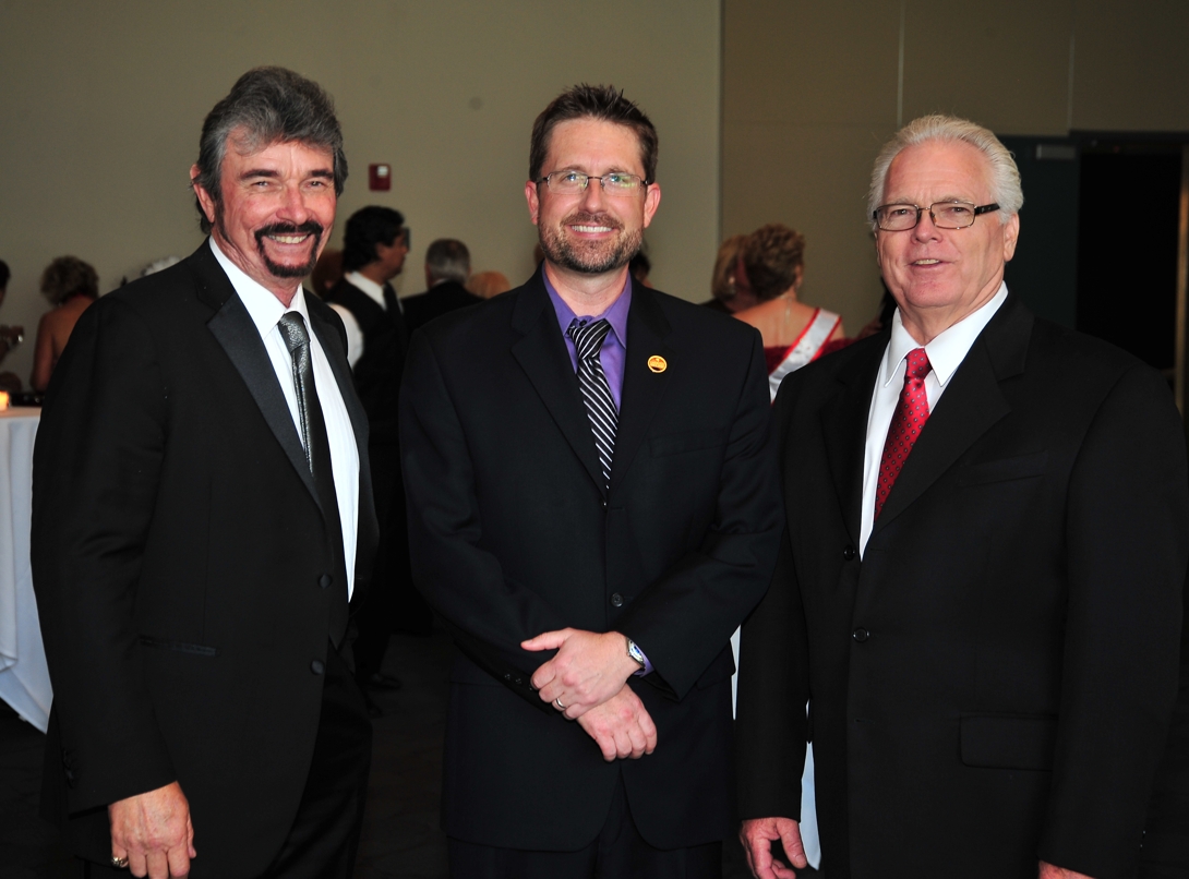 Rick Talbot, Legal Council Ms. Senior California with David Tamo, Executive Director for Emeritus and Ed Harris, Pageant Judges' Timekeeper