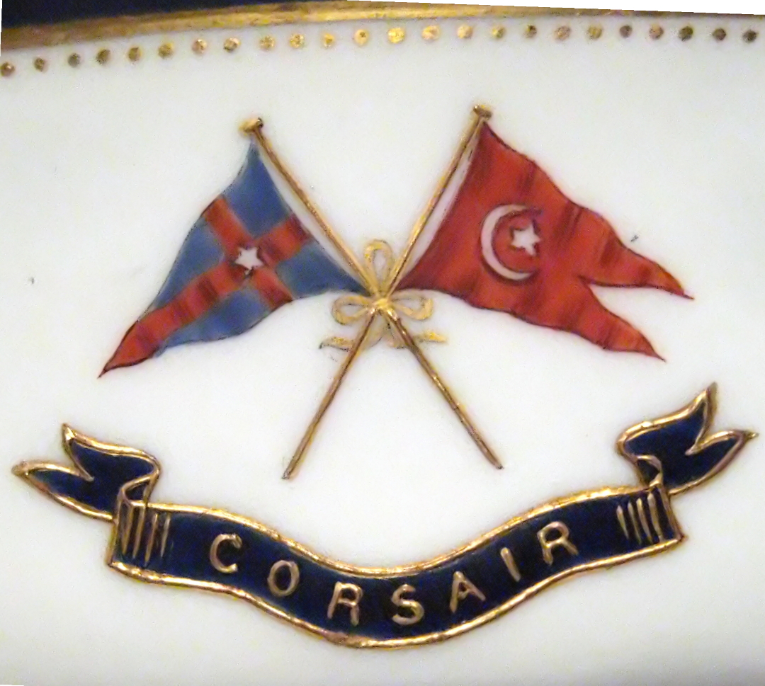 Morgan's Personal House Flag and New York Yacht Club burgee