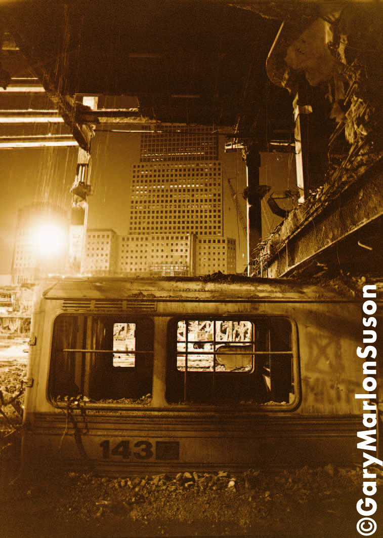 PATH Subway Car "GHOST TRAIN" at Ground Zero ©GarySuson