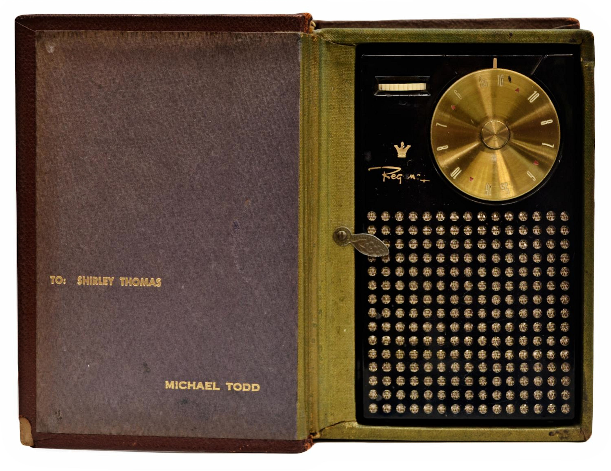 Scarce Black Regency TR-1 Transistor Radio, 1950's