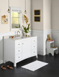 RonBow 050548-3 Hampton 48" Wood Vanity Cabinet with Single Door, Six Drawers and Adjustable Shelf