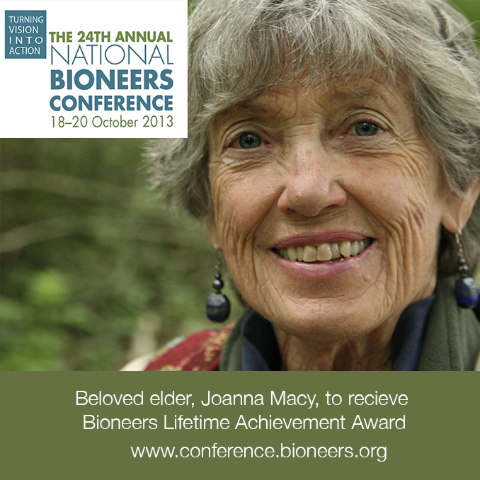 Joanna Macy to be honored with Bioneers Lifetome Achievement Award