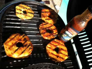 Grilled Pineapple with Guava BBQ Sauce
