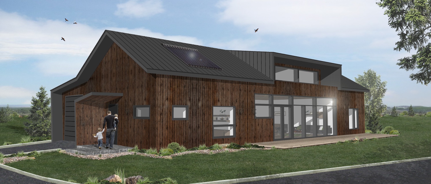 Rendering Fort St. John Passive House