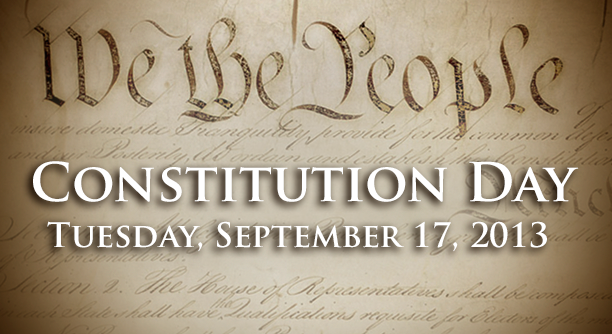 Constitution Day commemorates the formation and signing of the U.S. Constitution on Sept. 17, 1787