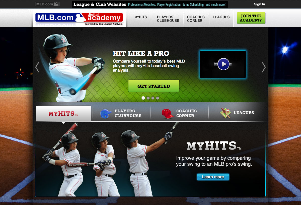 MLB.com/digitalacademy Home Page