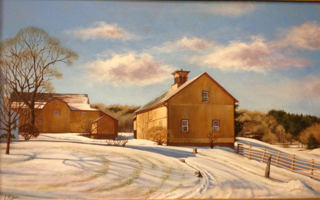 "Fenn Farm in Winter" by Lorraine Ryan - 1st Place Winner Painting Category