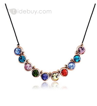Sweet New Arrival Seven Color Alloy Necklace
