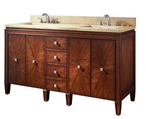 Avanity Brentwood 61 in. Vanity Only in New Walnut finish BRENTWOOD-V61-NW