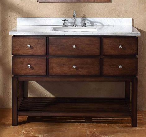 James Martin Solid Wood 48" Moria Single Bathroom vanity with a Countertop 206-001-5127
