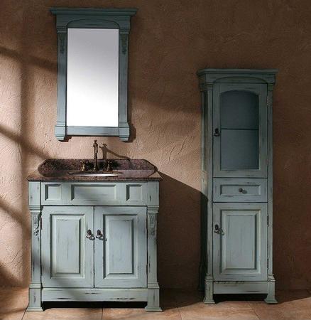 James Martin Solid Wood 36" Bosco Ancient Blue Single Bathroom Vanity 147-114-5551