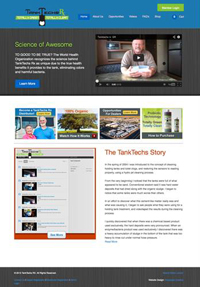 Tank Techs Rx custom ECommerce website design in WordPress.