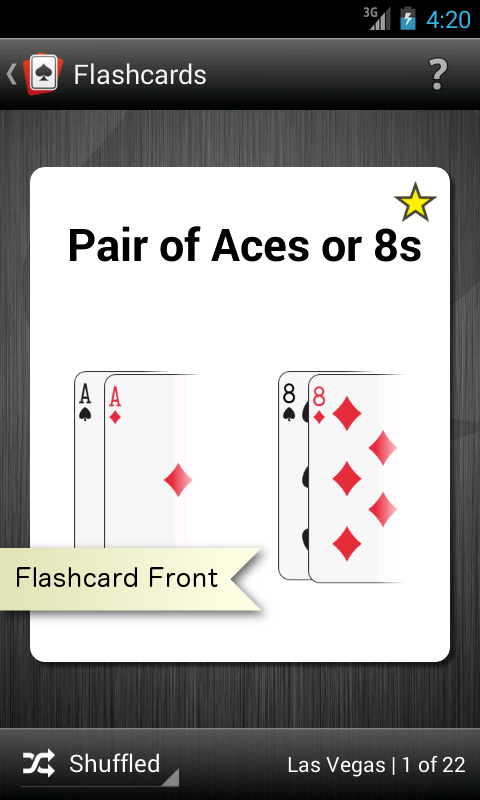 Basic Strategy Flashcard