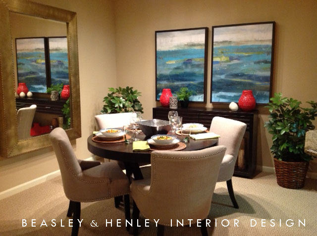 Dining Room at Casa Mirella Apartments in Florida, by Beasley & Henley Interior Design